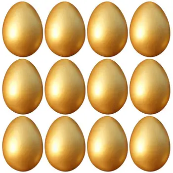 12Pcs Plastové Veľkonočné Vajíčka, Veľkonočné Vajíčko Dekorácie DIY Veľkonočné Slepačie Vajce Tvary Vajíčko Veľkonočné Party Láskavosti Remesiel, Veľkonočné Vajíčko