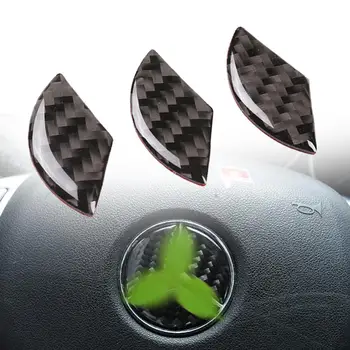 3ks Uhlíkových Vlákien Volante Vozidla Logo Nálepky, Nálepky Výbava Auto Príslušenstvo