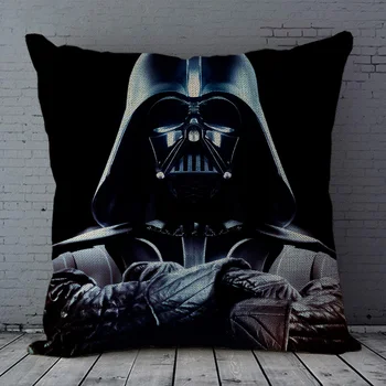 Star Wars Domov Dekoratívne Bavlnená posteľná Bielizeň Námestie Hodiť Vankúš Vankúš Art Design 18 X 18 Palcov(na jednej Strane)