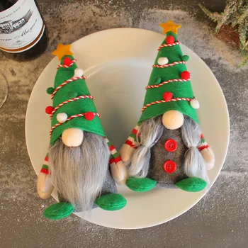 Vianočné Santa Trpaslíci Plyšové Dekorácie,Ručne vyrábané švédsky Trpaslík Škandinávskych Tomete Elf pre Xmas Home Office Tabuľka Dovolenku Dekor