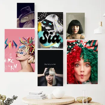 Spevák S-Sia Plagát Obrazy na Stenu Obrázok pre Obývacia Izba Interiérové Maľovanie Miestnosti Dekorácie