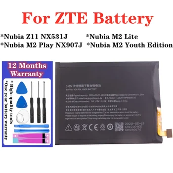 3000mAh Li3829T44P6h806435 Batérie Pre ZTE Nubia Z11 NX531J M2 Hrať NX907J M2 Lite M2 Mládeže Edition Batériu Mobilného Telefónu + Nástroje
