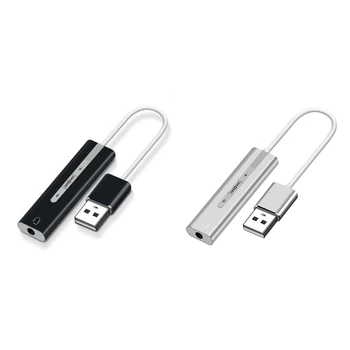 USB Externé Zvukové Karty USB3.0 3,5 Mm Jack konektor pre Mikrofón Slúchadlá Adaptér Pre Notebook PC Zvukovej Karty