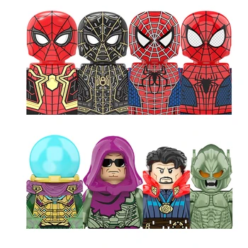Disney, Marvel Stavebné Bloky, Spider Man Minifigures Lekár Podivné Green Goblin Tehly Akčné Figúrky Zostaviť Hračky, Darčeky