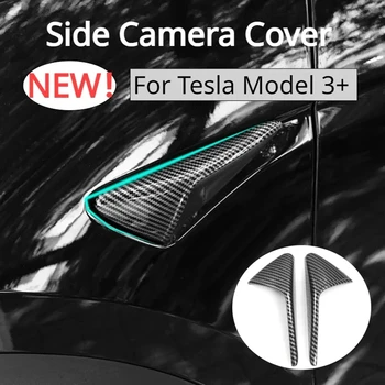 Pre Tesla Model 3+ Highland Auto Strane Fotoaparátu Kryt Krídlo Blatník Ochrany Nálepky Auto Turn Signál Výbava Kryt Nový Model 3 2024