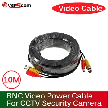 BNC Kábel 10M Power Video Plug And Play Kábel Pre CCTV kamerový Systém Zabezpečenia Doprava Zadarmo