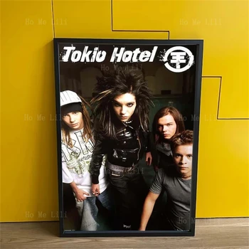 Tokio Hotel Si Kapela Hudba Plagátu Na Stene V Obývacej Izbe Je Zdobená Umenie