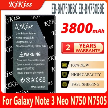 KiKiss Batéria EB-BN750BBC EB-BN750BBE pre Samsung Galaxy Note 3 Note3 Neo N750 N7505 N7502 N7500Q N7506V N7508V E510