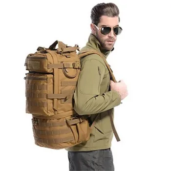 Batoh veľkou kapacitou 50 L cestovná taška počítač taška horolezectvo taška vojenských muži ženy multifunkčné vysoký stupeň taška