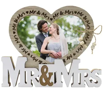 Mr & Mrs Svadobný Rám Obrazu Milovať Svadobné Dary Domova Pre Obrázky/Fotografie/Plagáty