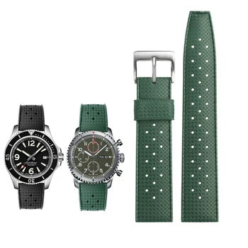 Priedušná Gumy Watchband Náramkové hodinky Pás pre Seiko Č. 5 Zelená Voda Ghost Breitling Nepremokavé 20 mm 22 mm Muži Ženy Náramok