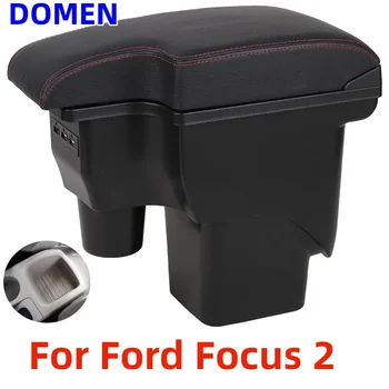 Pre Ford Focus 2 opierkou box Pre Ford Focus 2 mk2 Auto Opierke, Auto doplnky, Interiérové detaily Retrofit časti Úložný box USB