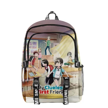 Môj Bezradný Prvý Priateľ Anime 2023 Nové Zips Batoh Školský Batoh Jedinečný Daypack Traval Taška Oxford Handričkou