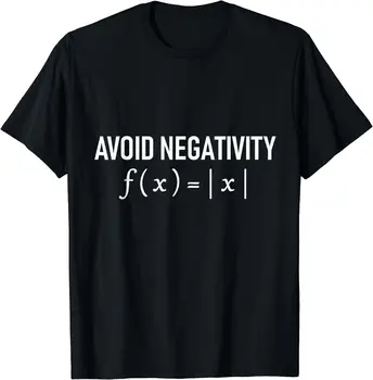 Vtipný Vyhnúť Negativity Matematické Rovnice Muži Ženy Hovoria Slovná Hračka Muži Ženy Krátky Rukáv Bavlna T-Shirt