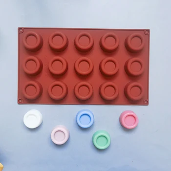 15 Otvor, Mini Tortu Silikónové Šišky Formovať Čokoládu Candy Formy Pan Pečivo Muffiny Prstencového Maker Kuchynské Doplnky Nástroje