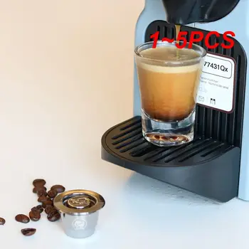 1~5 KS ICafilas Čierny Kryt Accessorie Silikónové O-krúžky Pre inovačnú Verziu Nespresso Nehrdzavejúcej Ocele Naplniteľné Kapsule Tela