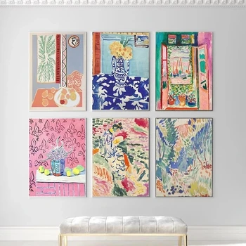 Henri Matisse Vintage Plátno Abstraktné Maľby Krajiny Plagáty a Tlačí na Steny Umenie Fotografie pre Obývacia Izba Domova Cuadros