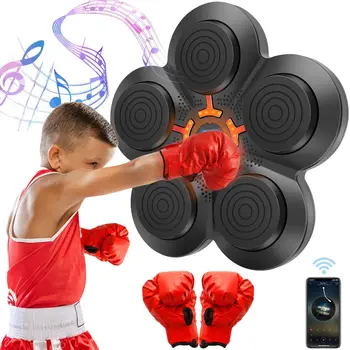 Detské Smart Bluetooth Music Box Stroj na Stenu Deti Hudobné Boxing Školenia Dierovacie Zariadenie S Rukavicami