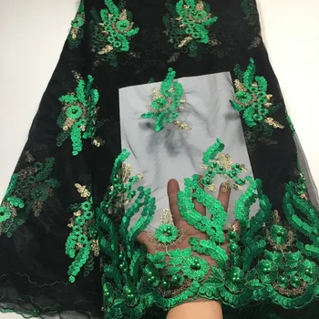 Africké Korálkové Čipky Textílie 2021 Vysoko Kvalitnej Čipky Francúzsky Čistý Výšivky, Čipky A Tylu Tkaniny Pre Nigérijský Party Šaty M2989