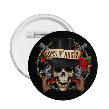 Ťažkých Kovov Guns N Rose Rocková Kapela Okrúhle Tlačidlo Pripnúť na Tašky Prispôsobiteľné Pinback Odznaky, Brošne