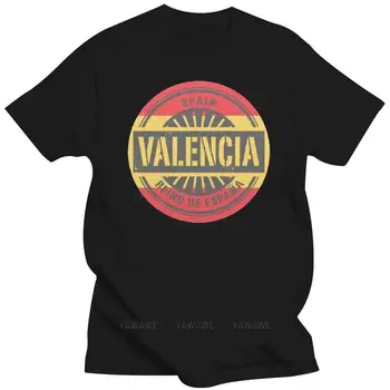 Na Predaj Nové Módne Letné Print T Shirt Mužov Valencia, Španielsko Dizajn Tričko- pánske Otcov, Deň Vianočný Darček Prispôsobiť Tričká