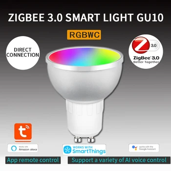 Hlasové Ovládanie Led Lampa 3.0 Smart Home Smart Žiarovky Pracovať S Alexa Domov Smart Led Žiarovku 5w Rgbcw Tuya