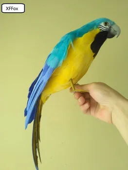 v reálnom živote blue&yellow papagáj model pena&pierko simulácia malé krídla papagáj vták darček asi 45 cm xf0169