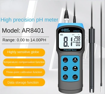 AR8401 Split typ digitálny displej vysoká citlivosť ph meter Priemyselná real pH vody detektor