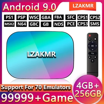 LZAKMR 2023 Nové K1, Box Online Hry TV BOX Android 9.0 4K 8K 9999+ Hra S905X3 4G/256G WiFi Konzoly na videohry Strany Essentials