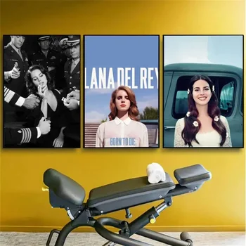 Babaite Speváčka Lana Del Rey DIY Plagát Kraft Papier Vintage Plagát na Stenu Umenie Maľba Štúdia Nálepky Veľké Szie Nástenné Maľby