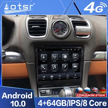 Automobilová GPS Navigácia Pre Porsche Cayman Boxster 911 997 Android 10.0 Multimedia Rádio, Prehrávač Videa sa Dotknite Obrazovky Hlavu Jednotka Audio