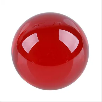 Najlepšie Predaj Pekný Crystal Ball 40/50/60/70/80mm Kolo Sklo Červené Bez stojana Krištáľovo Liečenie Oblasti Pre Domáce Svadobné Dekorácie