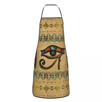Egyptský Eye Of Horus Zástera Ženy Muži Unisex Nohavice S Náprsenkou Starovekého Egypta Kuchyni Varenie Tablier Kuchyne Šéfkuchára Záhradníctvo