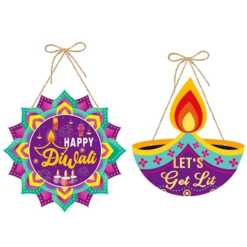 30PCS Festival Diwali Ornament Dvere Záves Statku Štýl Festival Diwali Predné Dvere Prihlásiť Festival Diwali Dekor Jednoduché Použitie
